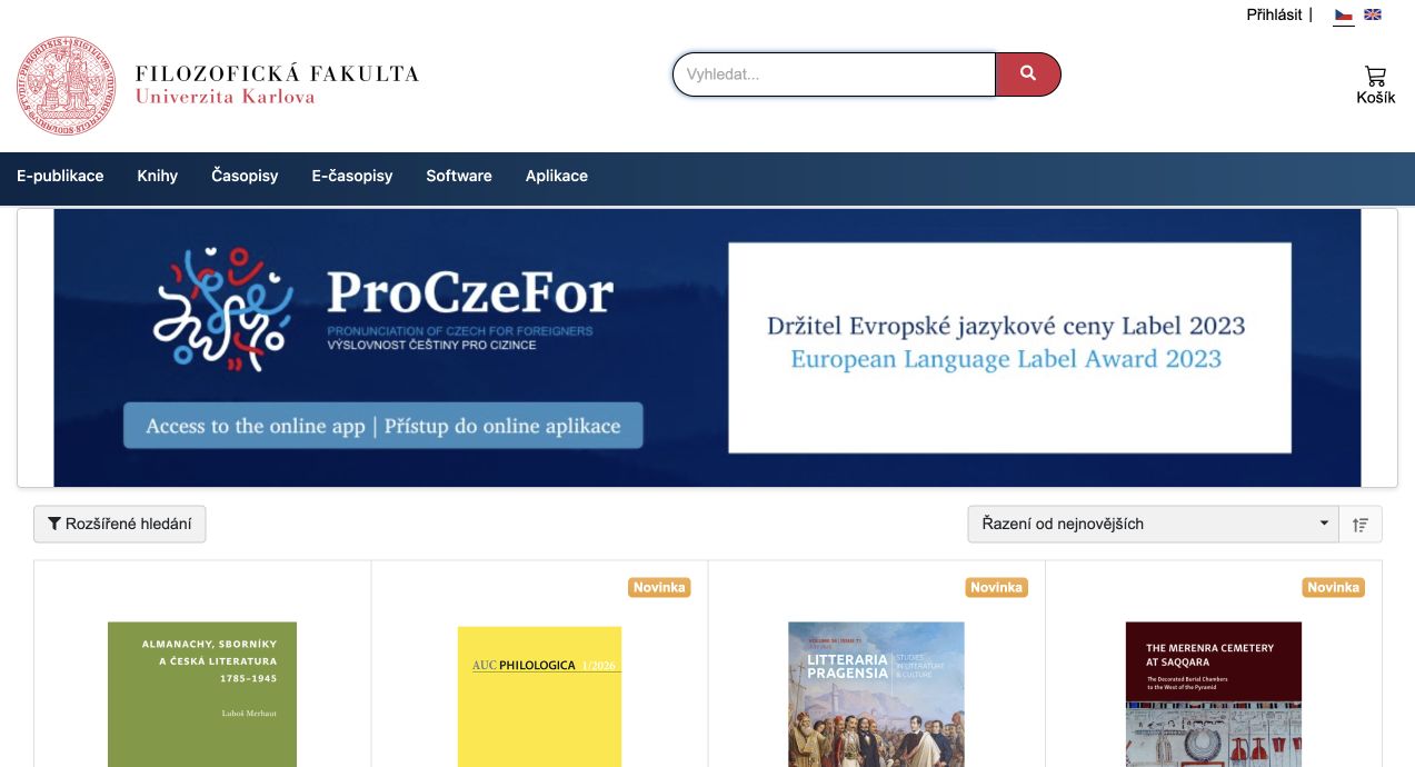 Veřejný katalog EOC Filozofické fakulty Univerzity Karlovy